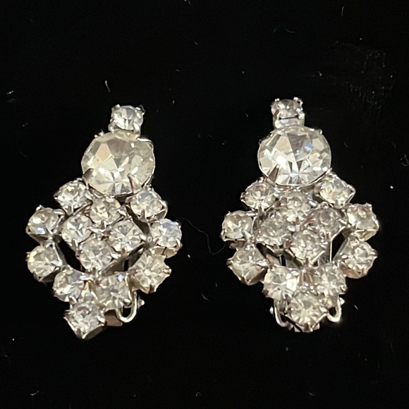 Jewelry - cz diamond clip on earrings